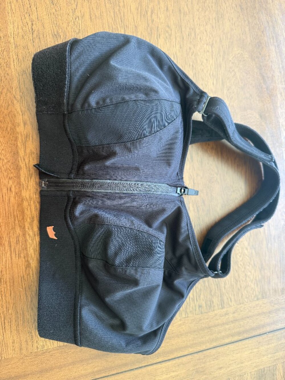 Shefit Ultimate Sports Bra Black Zip Front Adjustable Size 2Luxe High Impact